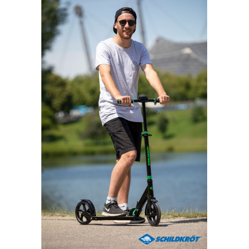 Самокат  Schildkröt City Scooter Street Master 200mm Green - фото №4